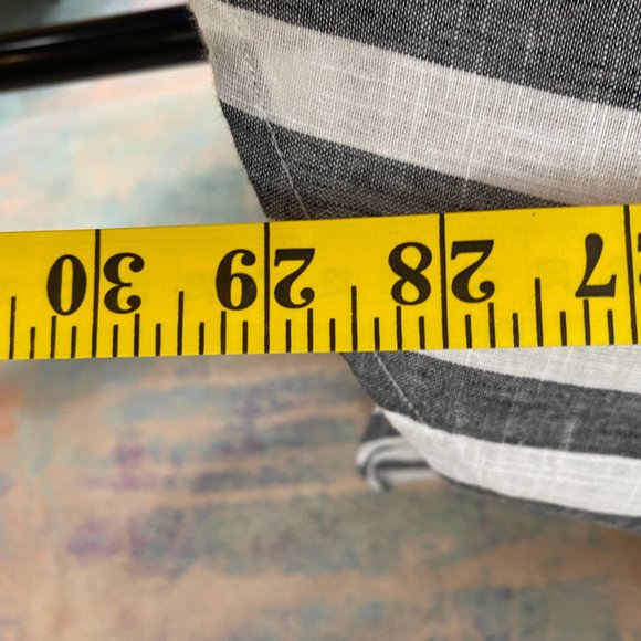 📌 Lucky Brand Cotton Block Striped Long Blouse - Picture 8 of 16